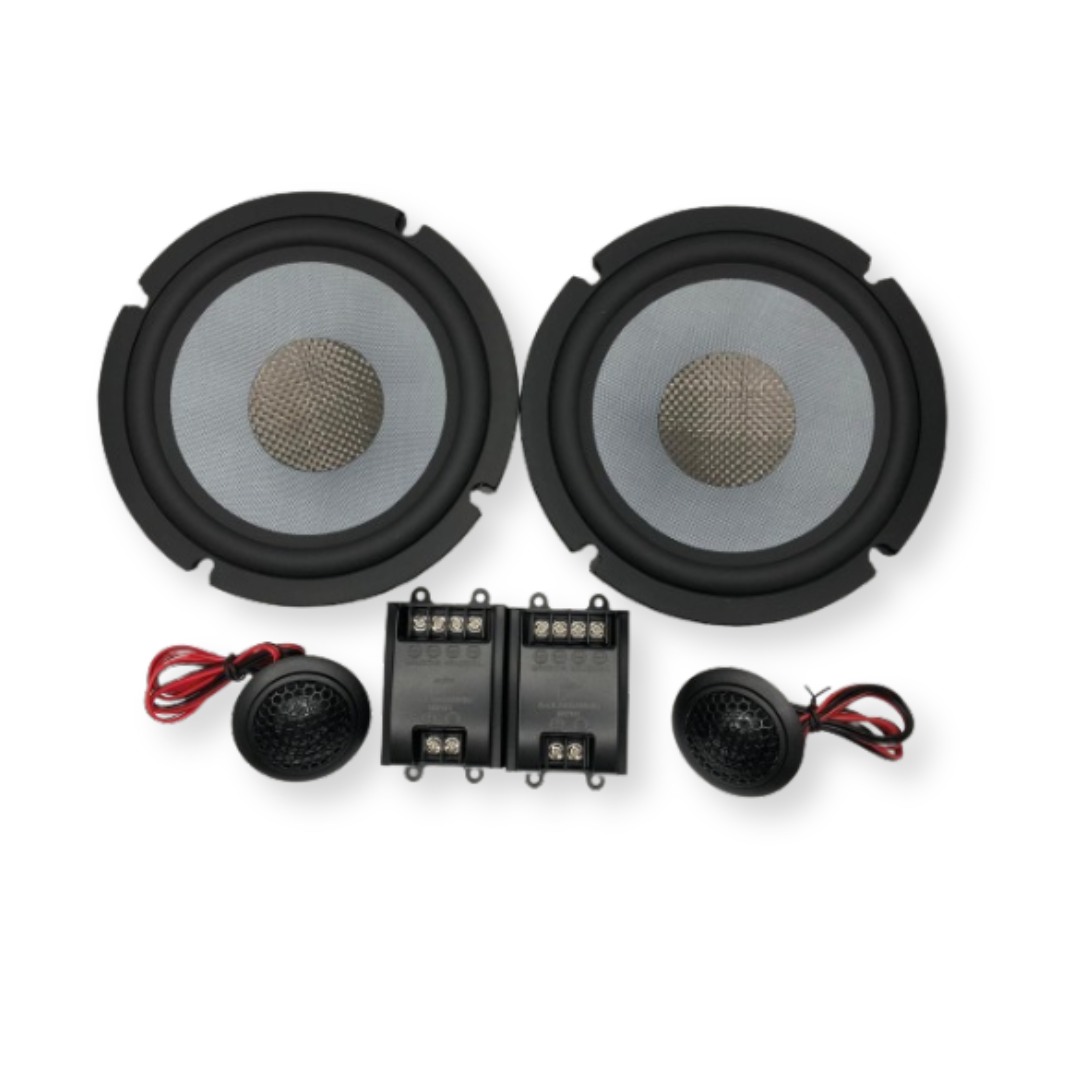 Kit éclaté 2 voies séparés 150W avec 2 haut-parleurs, 2 filtres, 2 tweeters